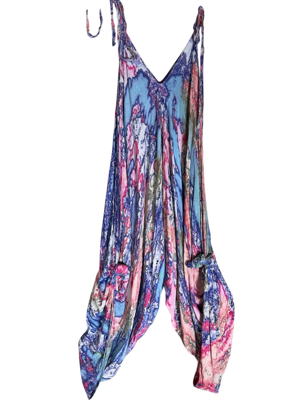 Sacred Threads multicolor rayon jumpsuit Made in India One Size
